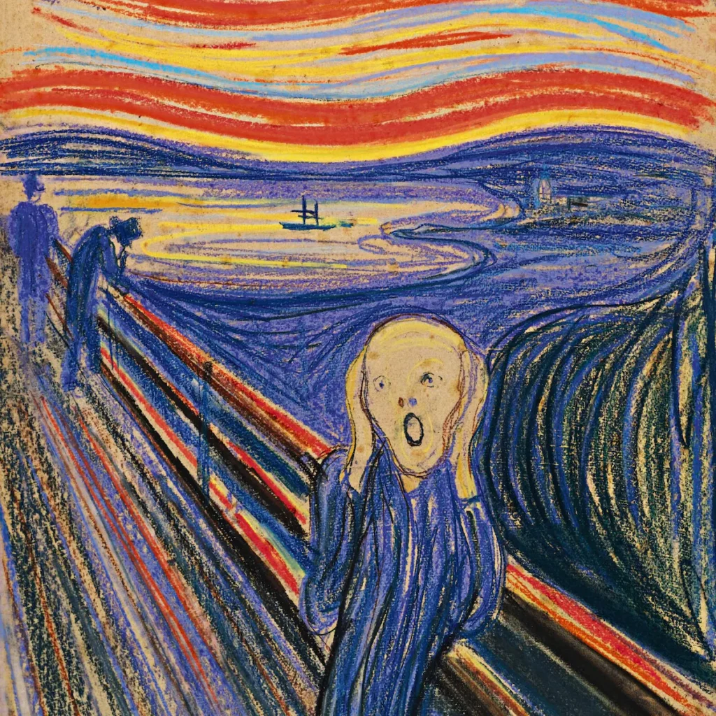De Schreeuw. Een schilderij van Edvard Munch.